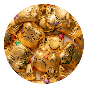 Creme Filled Foiled Chocolate Bunnies