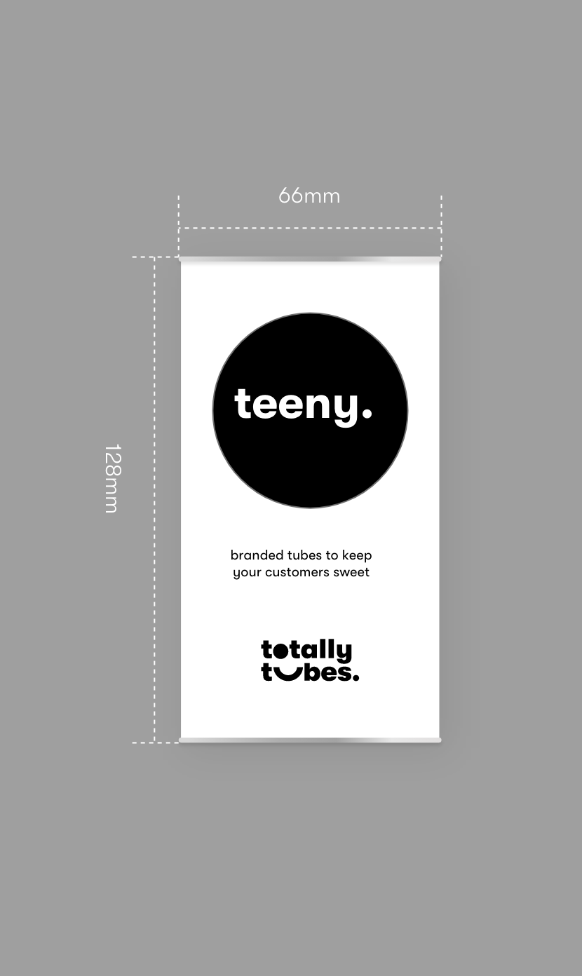Teeny Tubes Sizes and Visual